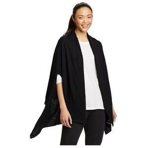 Travel wrap Eddie Bauer onesie, one size Black Drape Cardigan